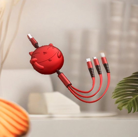 Fortune Cat Design Charging Cable